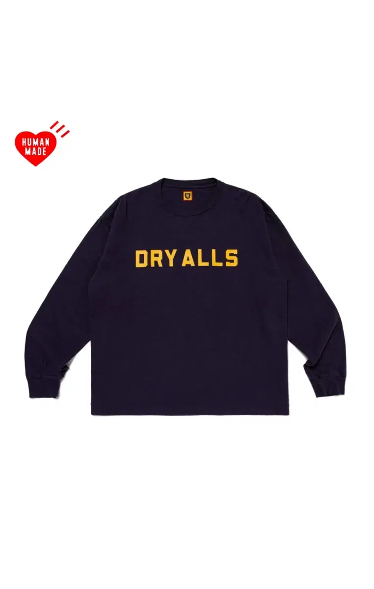 휴먼메이드 롱슬리브 DRY ALL 그래픽 긴팔 티셔츠 네이비 HM28CS